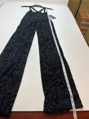 Outcast Jana Pants Black Animal Print Stretch‎ Womens Size Small Low Rise NEW thumbnail 10
