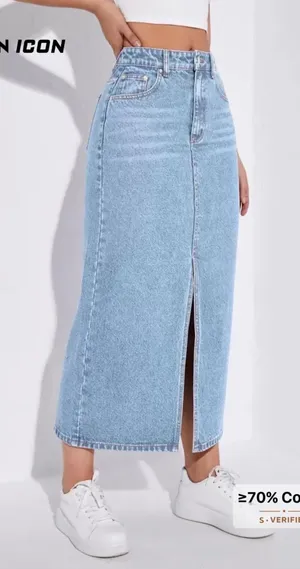SHEIN Jean skirt long  thumbnail 1