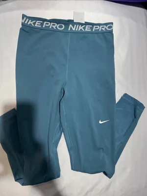 Nike woman Teal Blue Athletic Compression Leggings thumbnail 1