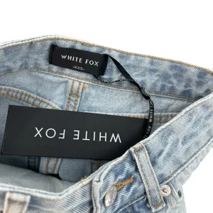 White Fox Boutique Hurt Feelings Denim Shorts Powder Blue Wash Size‎ XXS thumbnail 9