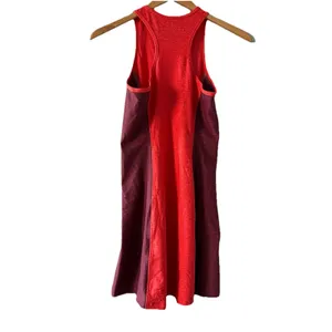 Outdoor Voices Athena Colorblock Tank Dress Small Red‎ Maroon Racerback Athletic thumbnail 3