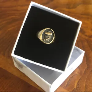Rare vintage designer Avon Victorian lady 18k sterling silver ring thumbnail 1