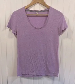Under Armour purple v-neck tee thumbnail 1