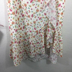 LF NWT | Lost + Wander floral ruffle midi skirt thumbnail 2