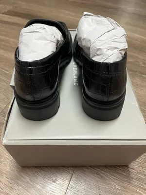 Everlane The Lug Loafer in Black Crocodile Size 6.5 thumbnail 8