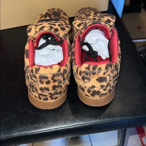 Steve Madden Leopard Print Sneakers with Red Accents thumbnail 5