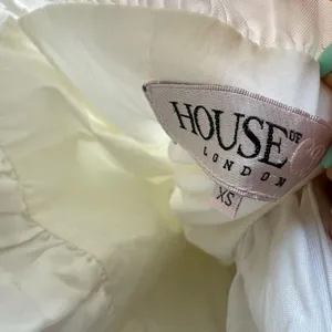 House Of CB 'Chambery' White Backless Ruched Mini Dress XS thumbnail 7