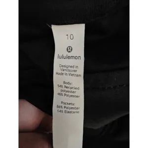 Lululemon Womens Black City Sleek 5 Pocket High Rise 7/8 Pants 10 thumbnail 4