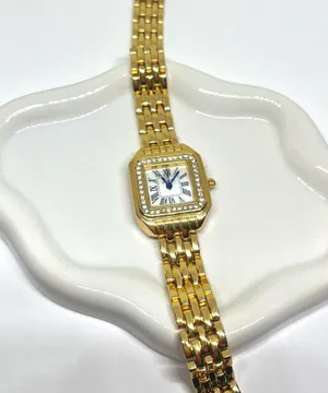 Gold vintage style timeless gold watch thumbnail 4
