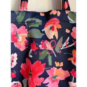 Seafolly Australia Floral Neoprene Beach Tote Oversized Travel Bag thumbnail 4