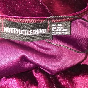 PrettyLittleThing size 10 velvet strapless dress thumbnail 6