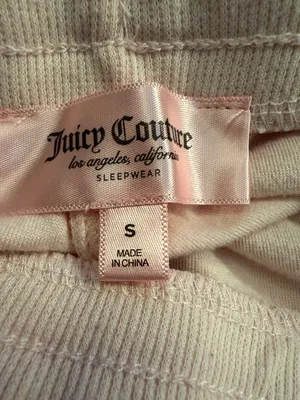 Juicy Couture Pink Og Big Bling Velour Track Pants Size Small thumbnail 7