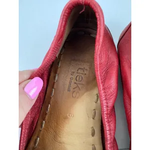 Tieks by Gavrieli Womens Red Leather Foldable Ballet‎ Flats Size 8 thumbnail 3