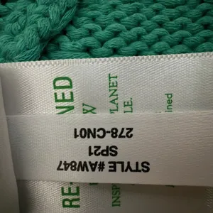 J.Crew Teal Open Knit Cotton Blend Sweater Large Pullover Crewneck Green thumbnail 7
