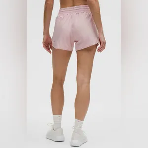 Lululemon NWT Hotty Hot High Rise Lined 4”Shorts Pink Haze Size 12 thumbnail 2