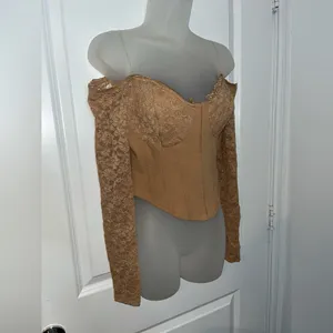 Privy Floral Lace Bustier Bodice Longline Ballet Crop Corset Fitted Hook Eye Top thumbnail 2