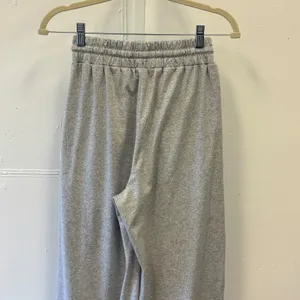 Karin Mathhews Gray Wide Leg Sweatpants Drawstring Waist Lounge Pants Small Soft thumbnail 5