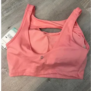 NWT Flamingo Pink Sports Bra Size Large Balance Collection thumbnail 3
