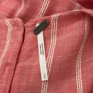 Free People Chambray Butterflies Washed Red Striped Button Back Boho Midi Dress thumbnail 4