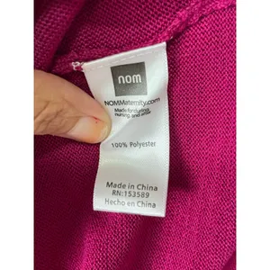 Nom Maternity Nursing Top Medium Pink Long Sleeve Layered Breastfeeding Shirt thumbnail 6