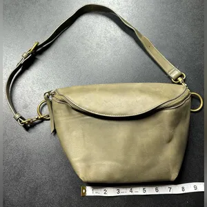 Universal Thread Olive Crossbody / Belt Fanny Pack Brass Detail Travel Vacay Bag thumbnail 1