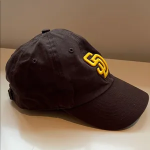 MLB San Diego Padres Black Hat with Yellow SD Logo thumbnail 4