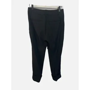 Vince Trousers Women 4 Black Cropped Cuffed Hem Japanese Fabric Minimalist Work thumbnail 6