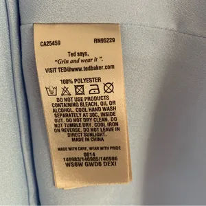 Ted Baker Blue V Neck Formal Tank Top thumbnail 3