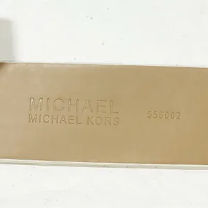 Michael Kors Size‎ Large White Silver Grommet Faux Leather Belt thumbnail 3