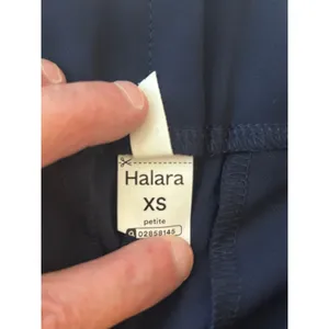Halara navy blue stretch elastic waist work pants XS Petite comfy classic thumbnail 4