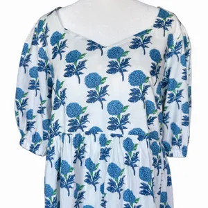 THML Short Sleeve Blue‎ Floral Mini Dress Sz S thumbnail 3