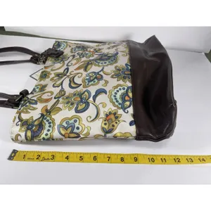 Gregg Gift Company Grace Collection Floral Tote Zip Lined Pockets Charm Card thumbnail 8