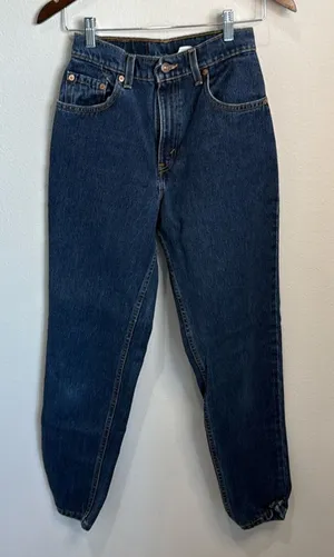 Womens Levis 551 Vintage Dark Wash Jeans Size 4 26x30 thumbnail 1