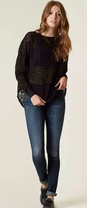 Free People Lace Top B5* thumbnail 1