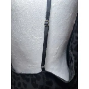 Natori Decadence Slip Dress Black Animal Jacquard Satin XL $170 Retail thumbnail 4