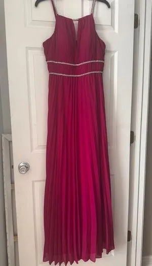 Long Fuchsia Evening Gown thumbnail 1