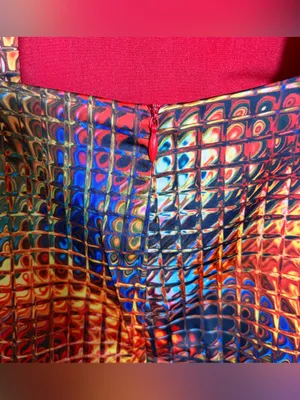 NWT WNTRMSE Kenzie Disco Print Mini Dress Open Back Mock Neck, US‎ 6 ($245) thumbnail 11