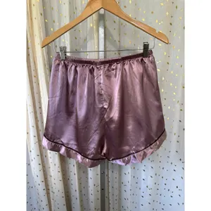 Unbranded Mauve Pink Button Down Pull On Shorts Satin Pajamas PJ Set XL thumbnail 6