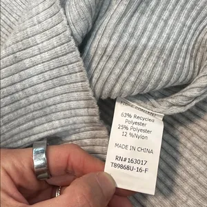Princess Polly Morley Off Shoulder Sweater in Grey Marle‎ Size M/L thumbnail 6
