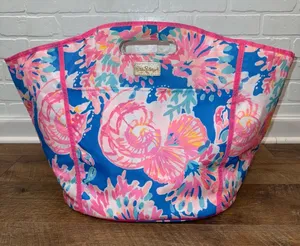 Lilly Pulitzer Large Insulated Floral Beverage Tote thumbnail 1
