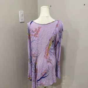 FREE PEOPLE Clear Skies Cold Shoulder Lilac Mini Dress‎ Small thumbnail 4