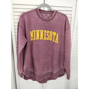 Women's SMALL Pressbox Minnesota Golden Gophers Vintage Wash Pullover Sweatshirt thumbnail 13
