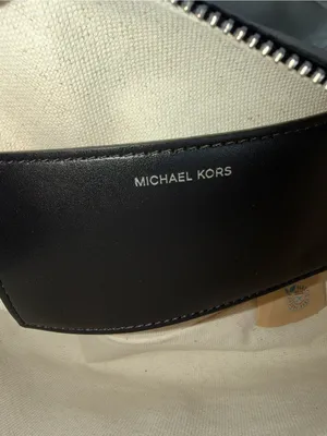 Michael Kors Black Leather Messenger Bag with Front Pocket Details thumbnail 13