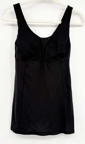 Lululemon Womens‎ Black Mesh Trim Athletic Yoga Workout Gym Tank Top Size 6 thumbnail 1