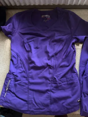 Dark purple Grey’s Anatomy scrub set thumbnail 3