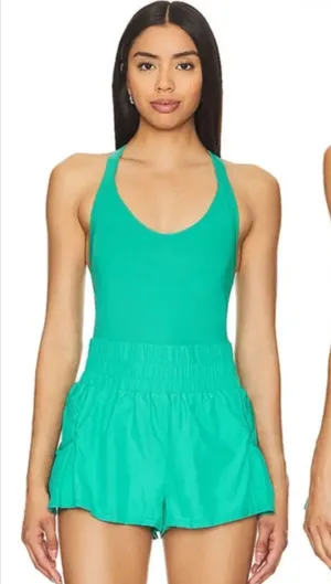 FREE PEOPLE MOVEMENT GET YOUR FLIRT ON SKORTSIE in Sport Green size MEDIUM thumbnail 1