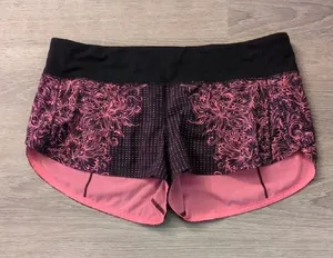 Lululemon Speed Up Short *2.5"Infinity Speed Up Short Glossy Black / Black Sz 10 thumbnail 1