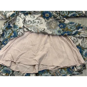 Free People Paisley Floral Mini Dress Small Boho Balloon Sleeve Fall Cottagecore thumbnail 10