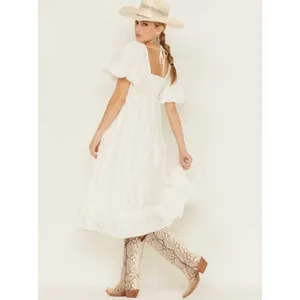 Show Me Your Mumu Odette Midi Dress in White Small Womens Long Cotton thumbnail 15
