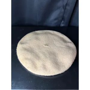 Vintage Tan Wool Blend Beret Hat Camel French Style RN 87429 thumbnail 6